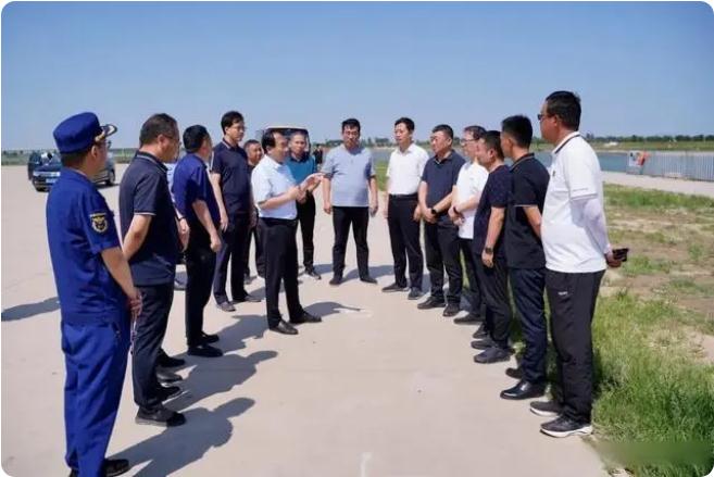 王錦山督導檢查河道防汛、防溺水工作